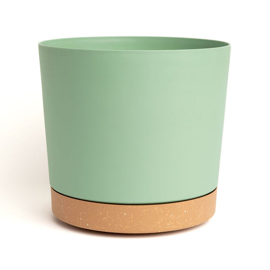 11.5" Contemporary Flower Pot with Saucer