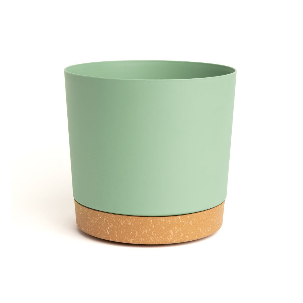 9.5" Contemporary Flower Pot with Saucer