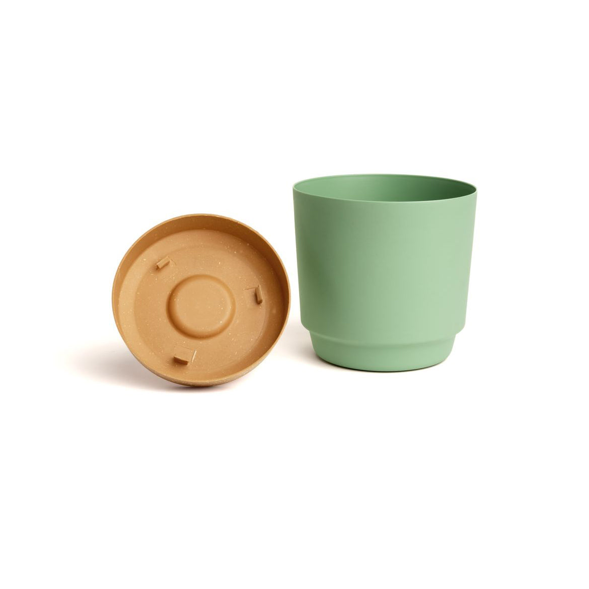 6.5" Contemporary Flower Pot with Saucer