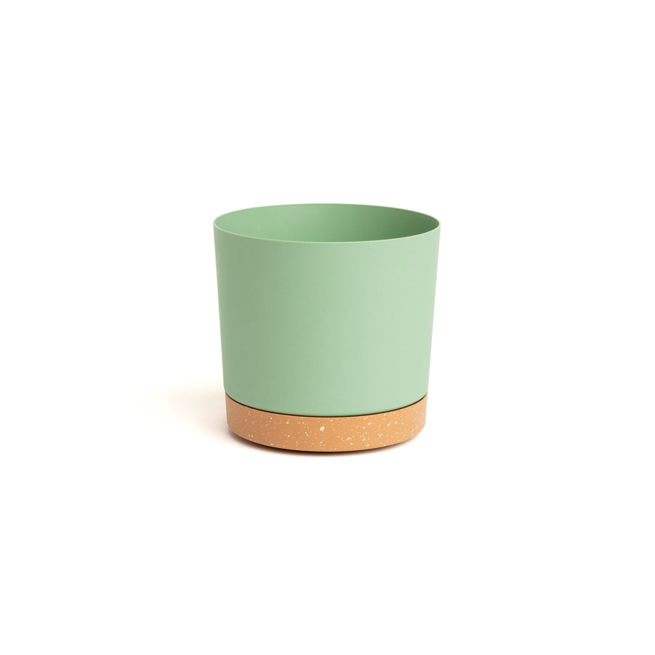 6.5" Contemporary Flower Pot with Saucer