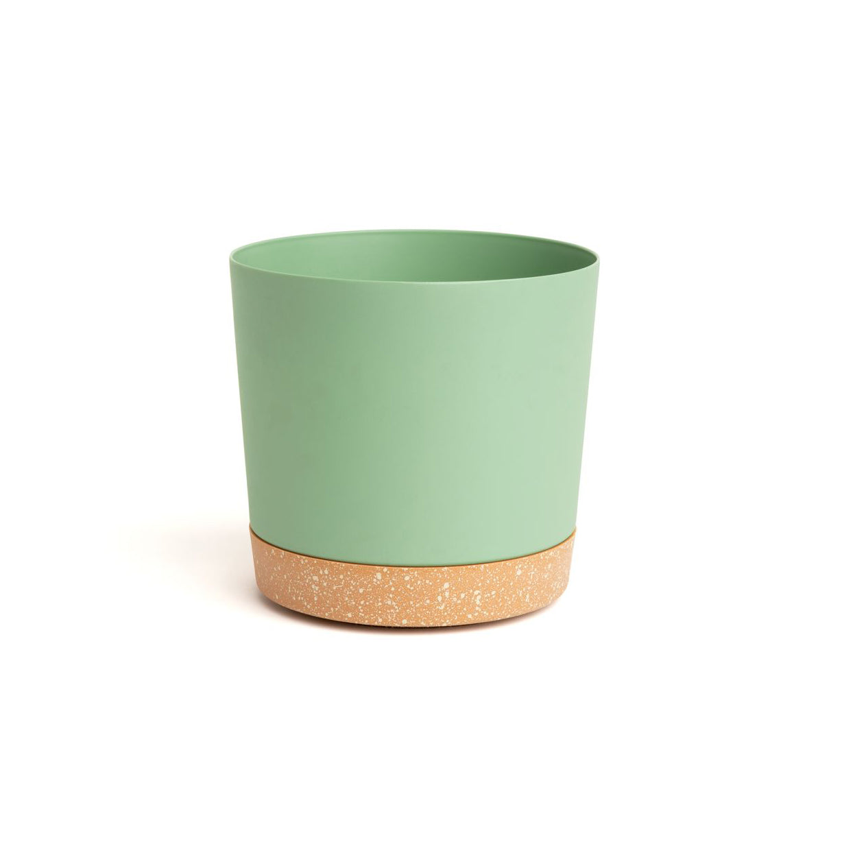 8" Contemporary Flower Pot with Saucer