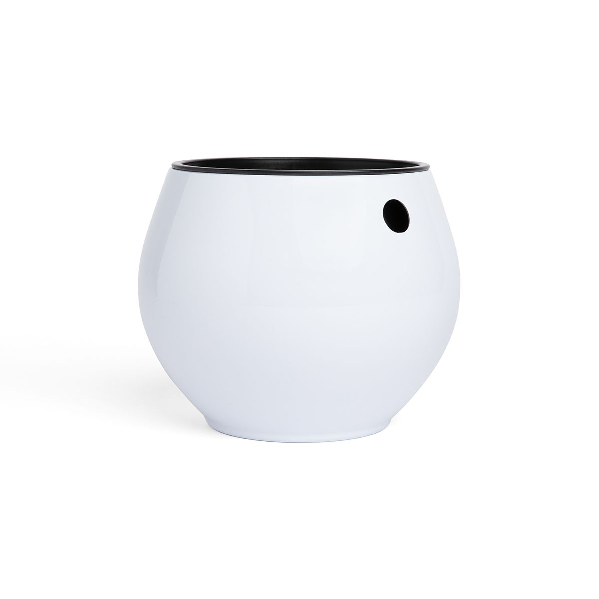 6 inch  Self Watering Pot - Designer White