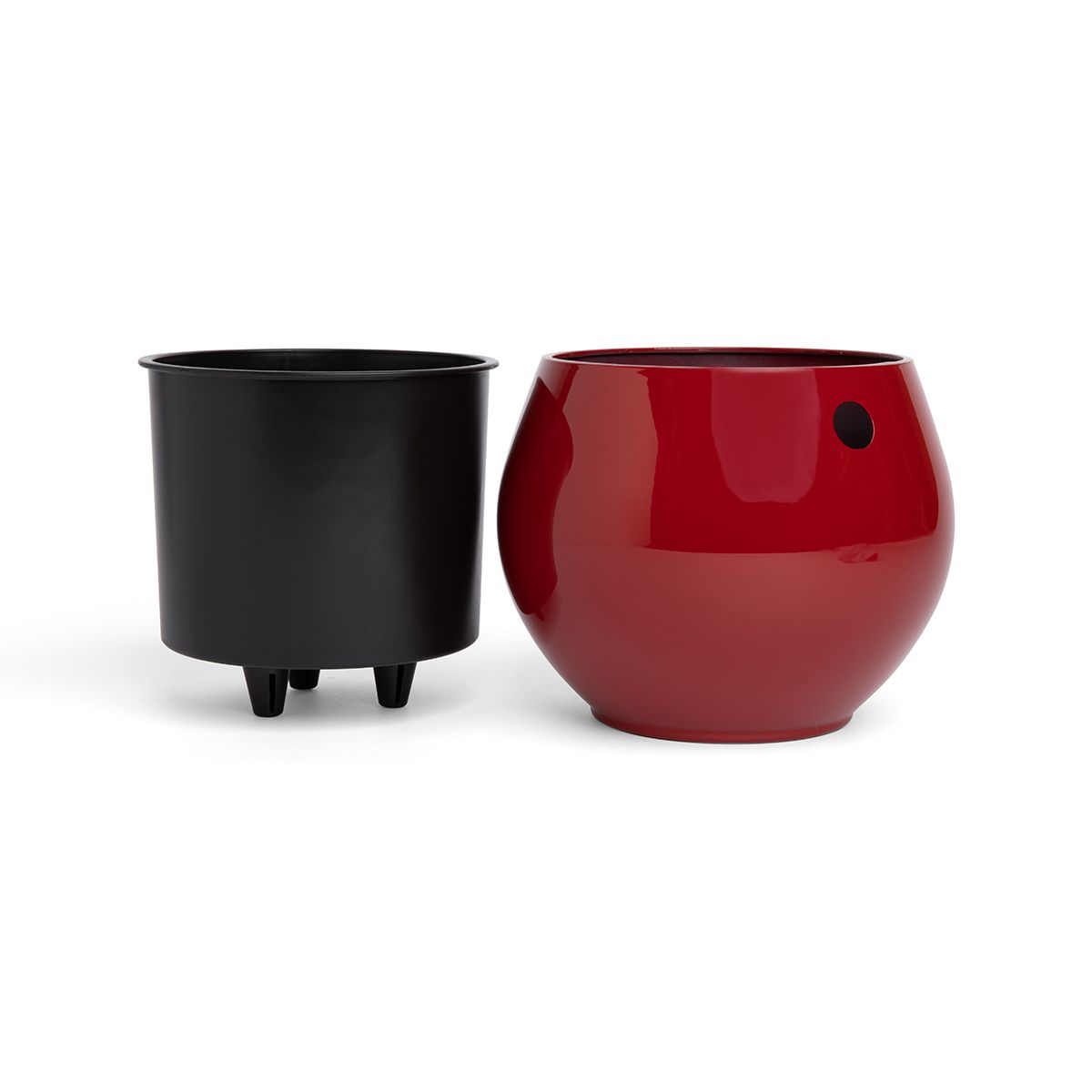6 inch  Self Watering Pot - Ruby Red